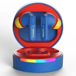 Number SuperBuds 555 with Dual Pair, 66H Battery, 32dB ANC|4Mic ENC|35ms Latency Gaming Bluetooth (Blue Lava, True Wireless)